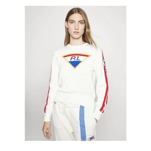 Polo Ralph Lauren Ski 1967 USA Downhill Sweater FLAWED XL Shrunk To S/M